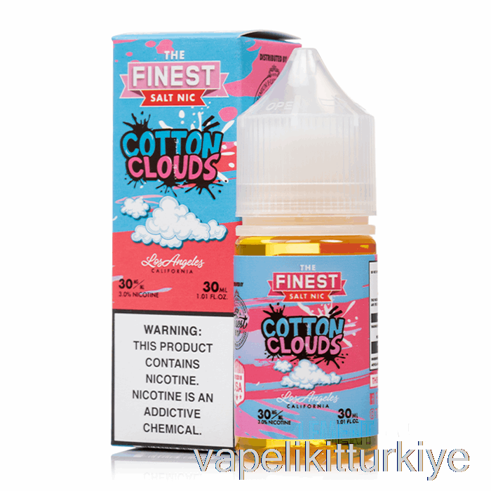 Vape Türkiye Pamuk Bulutlar - En Iyi şeker Baskısı Salt Nic - 30ml 50mg